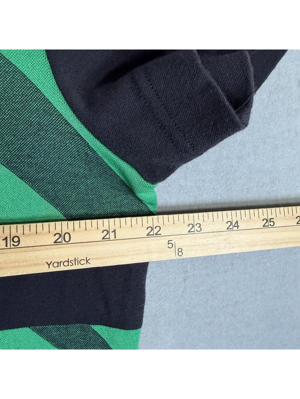 J.Lindeberg Golf Polo Shirt Mens Large Black Green Adam Pique Regular Fit Logo - Picture 5 of 7